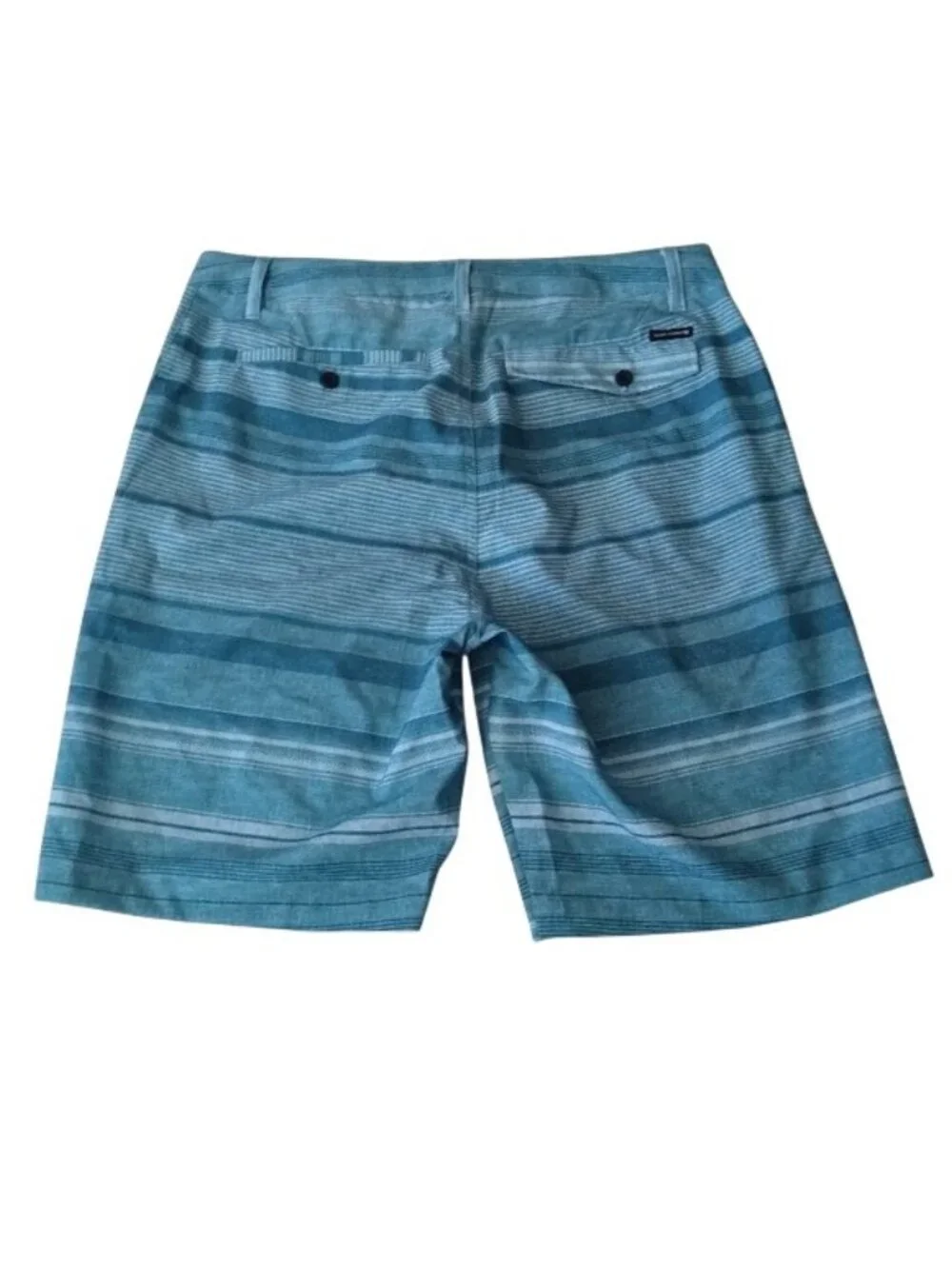 Ocean Current Blue Stripes Board Shorts, size 36